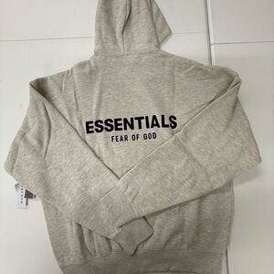 Essentials Light Gray Hoodie  Size Small